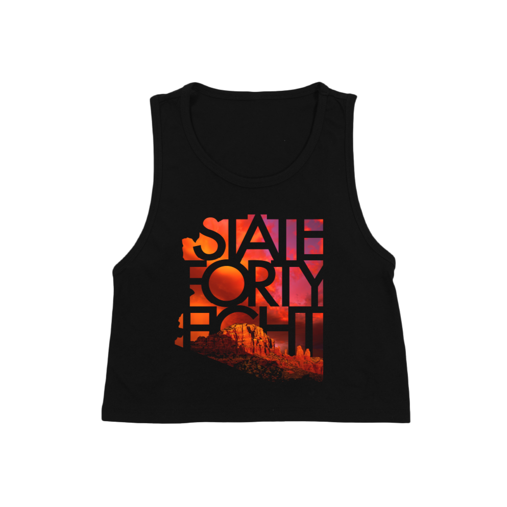 State Forty Eight Women's Crop Tank - Summer Monsoon