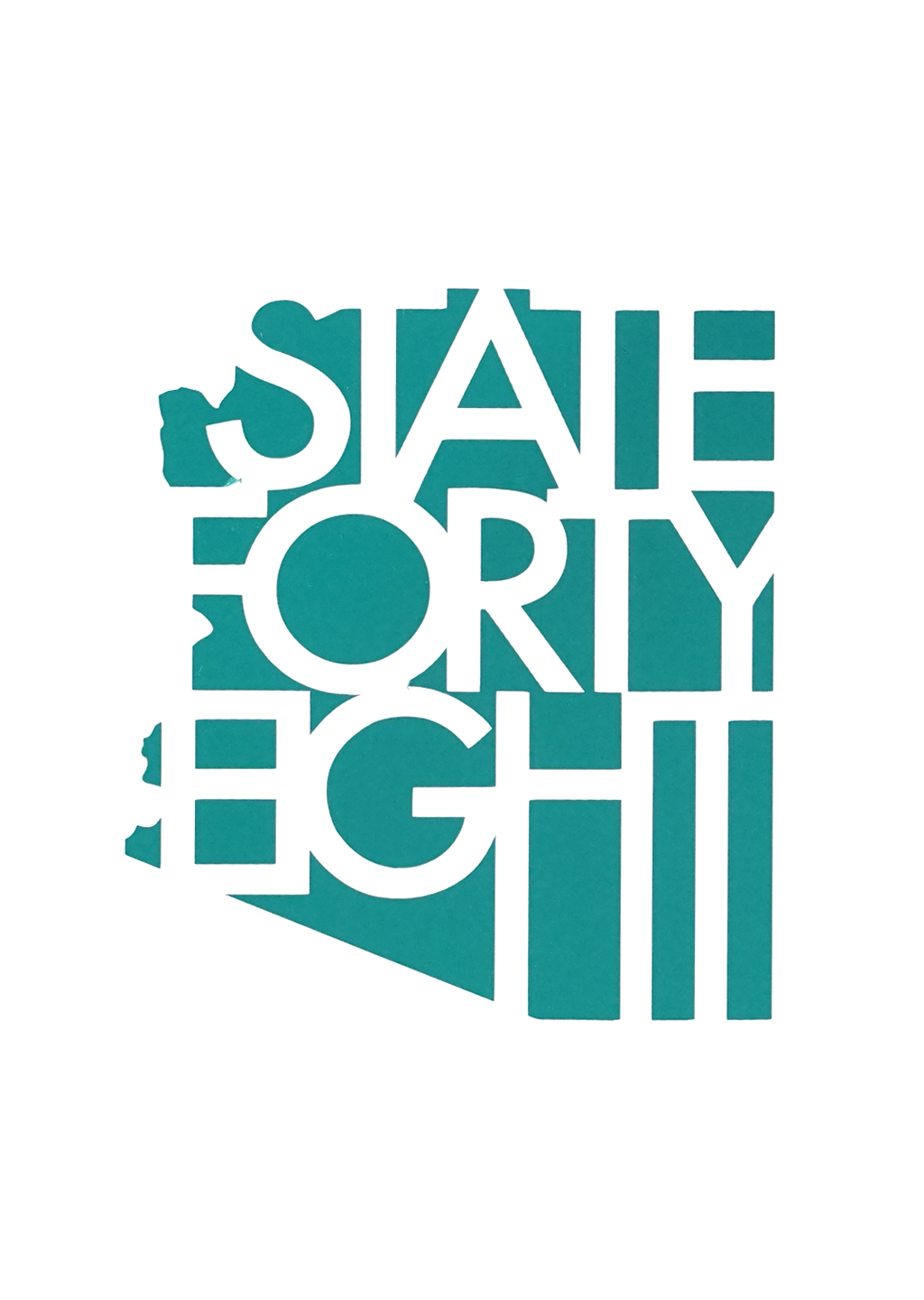 State Forty Eight Teal Decal