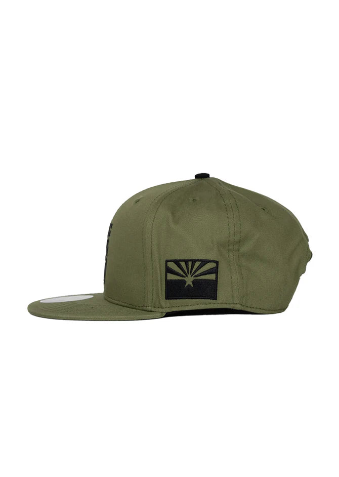State Forty Eight Snapback Classic Hat | Military Green & Black