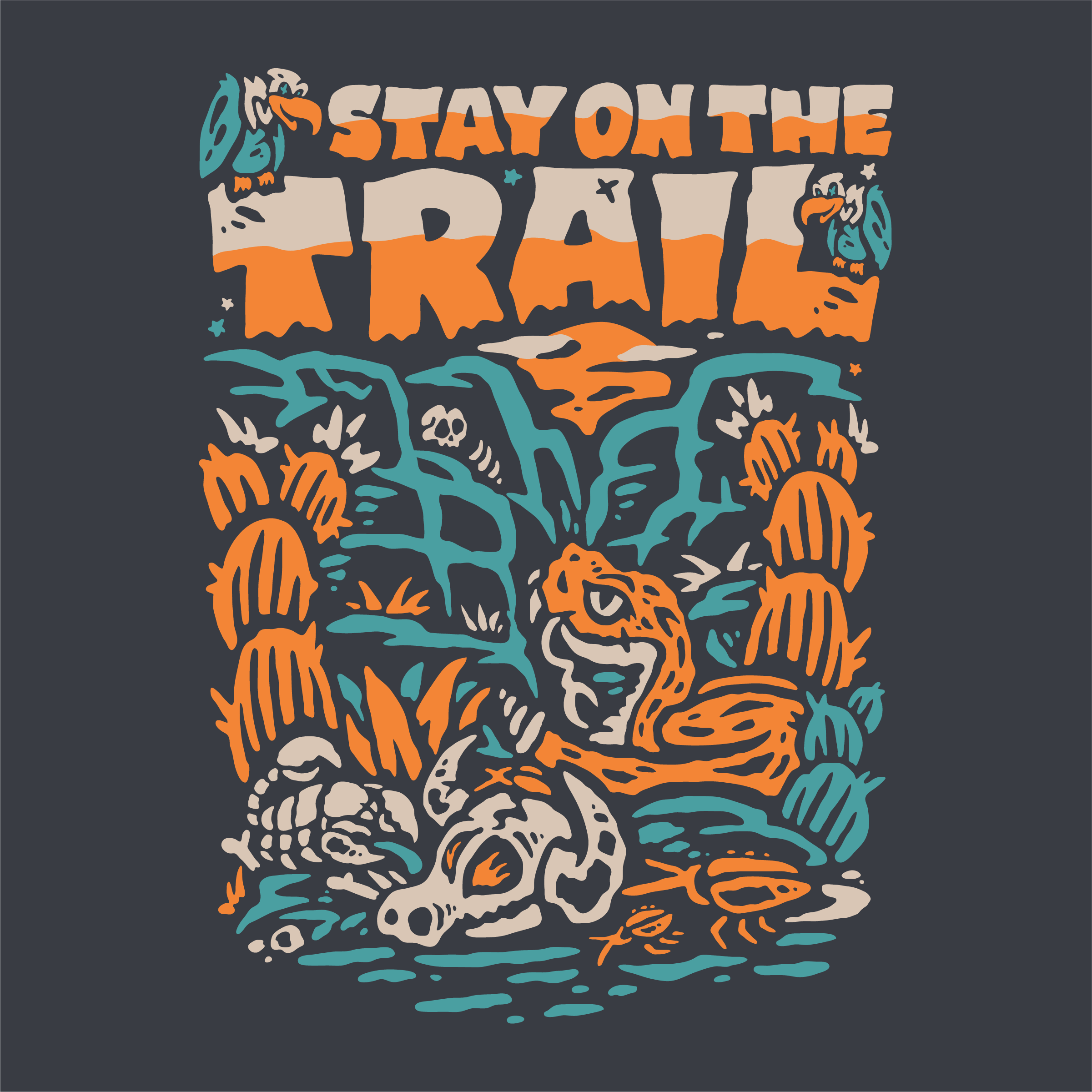 Stay on the Trail Women's Boxy Crop Tee