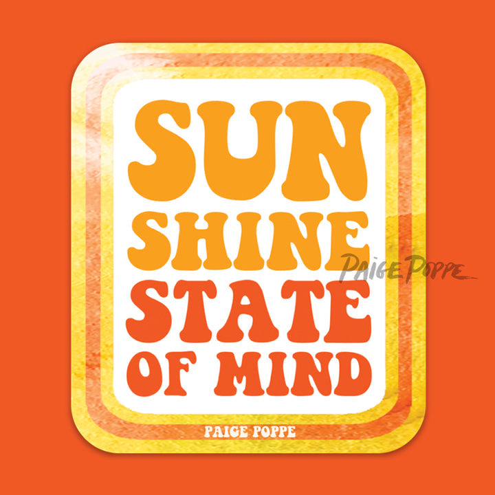 Sunshine State of Mind Sticker