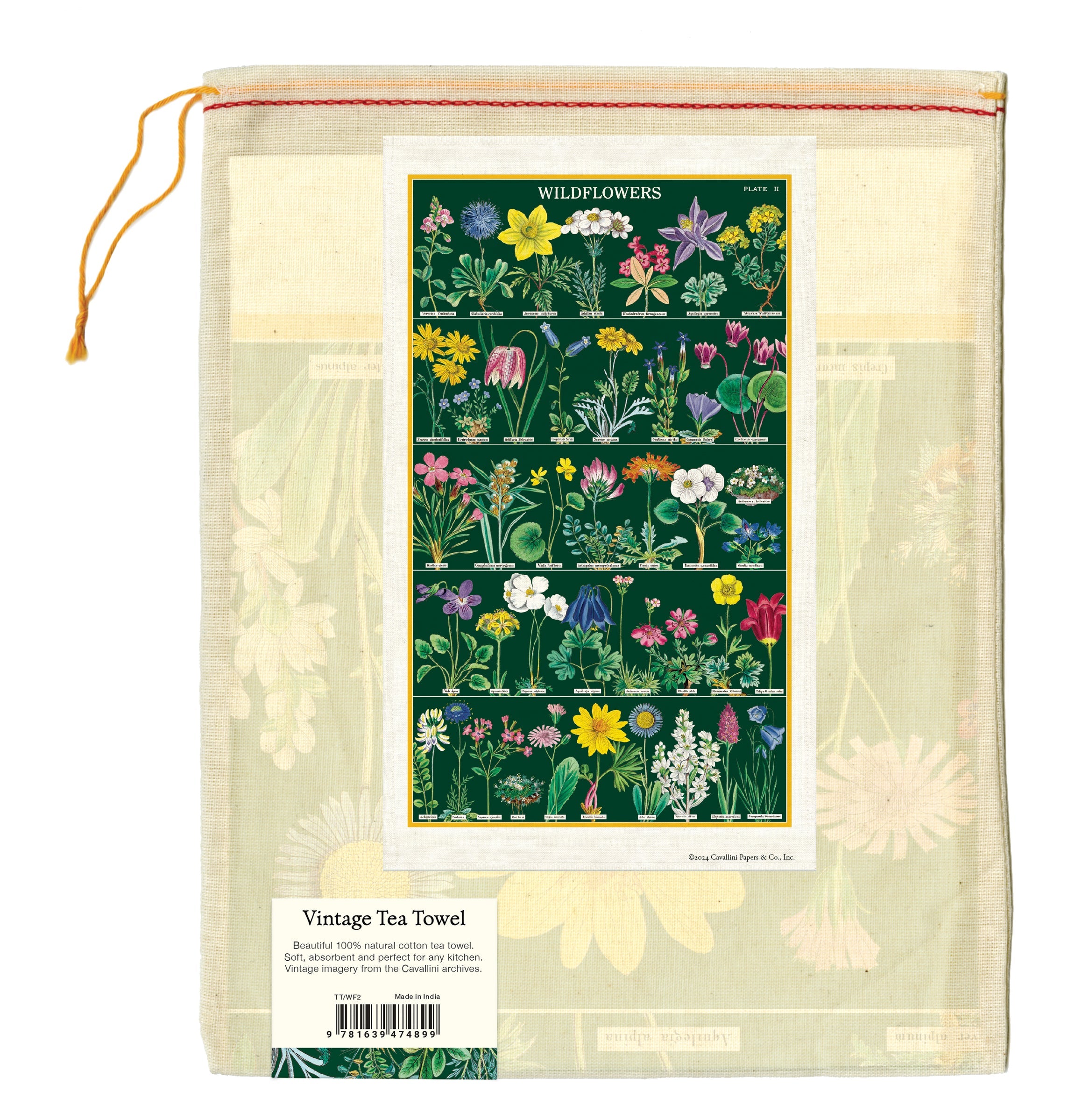 Wildflower Cotton Tea Towel