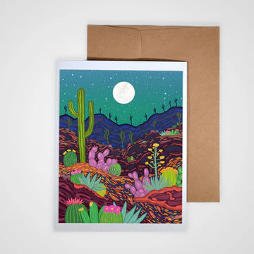 The Moon Rises Greeting Card
