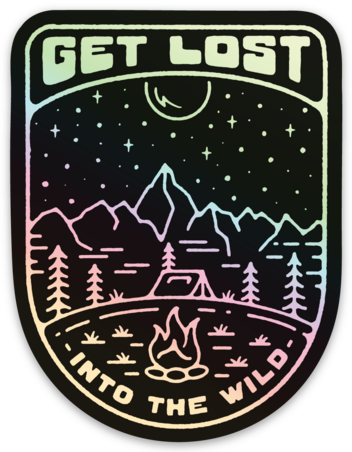 Into the Wild Holographic Sticker