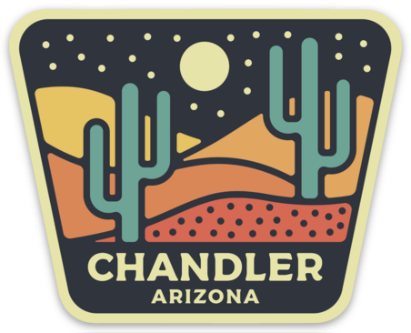 Chandler Arizona Moonscape Sticker