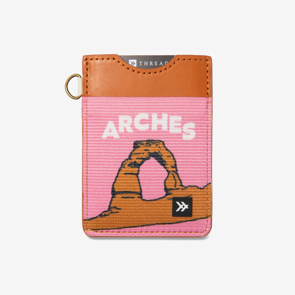National Parks Vertical Leather Elastic Wallet