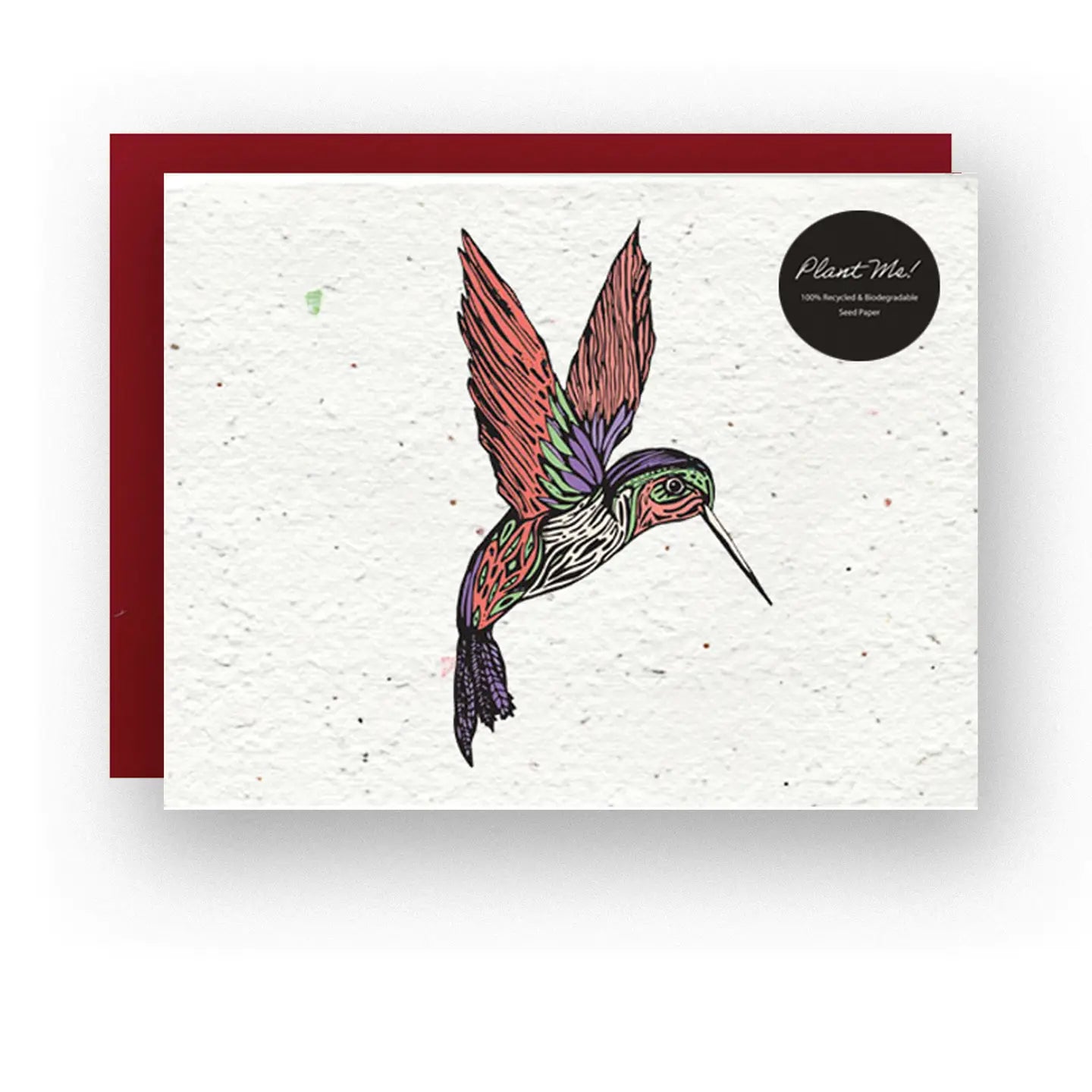 Whimsical Hummingbird Seed Card