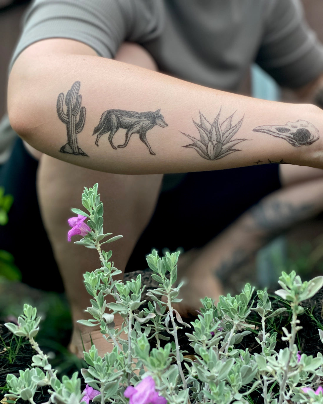 The Wild Desert Temporary Tattoo Sheet