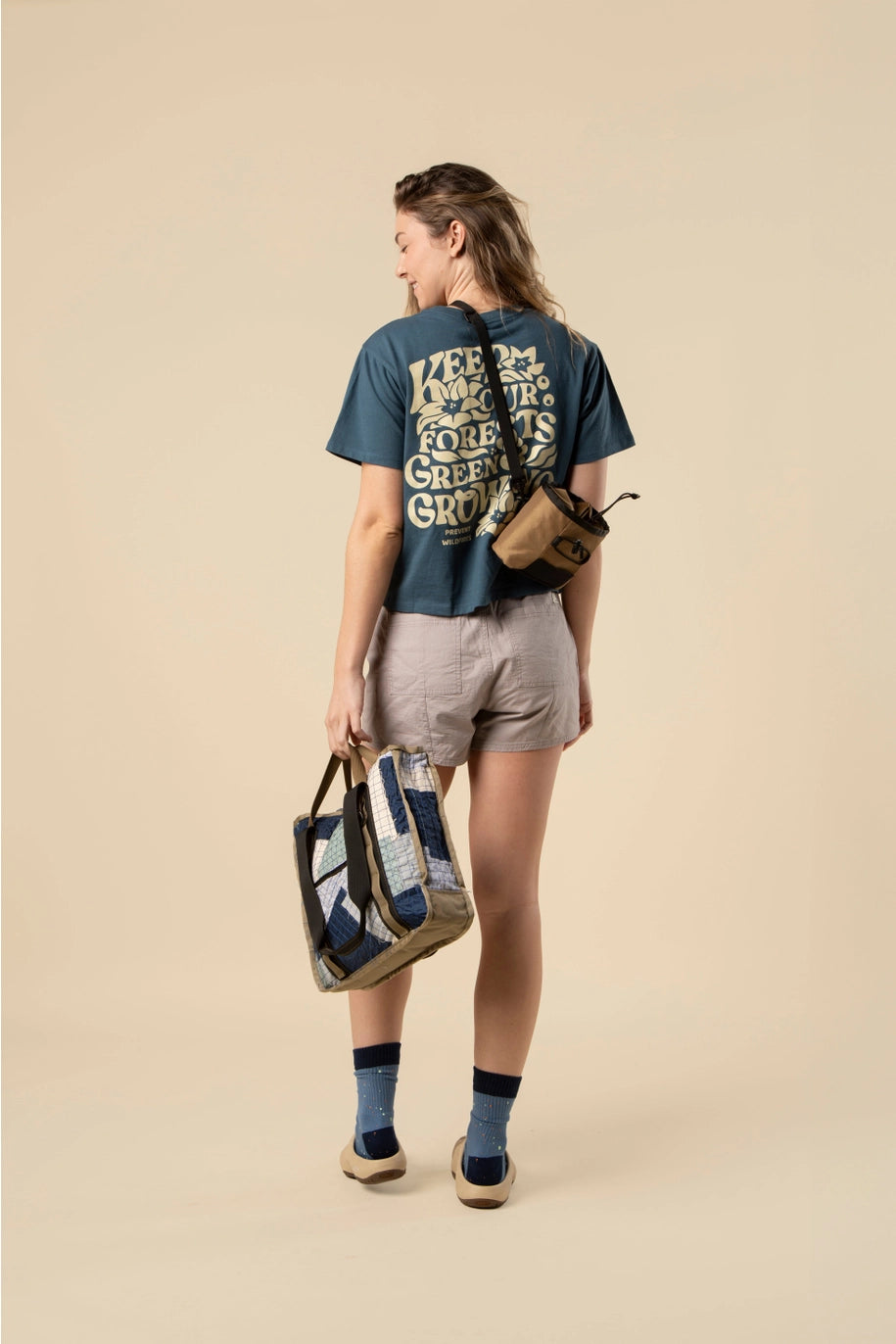 Keep Our Forests Green and Growing Boxy Crop Tee