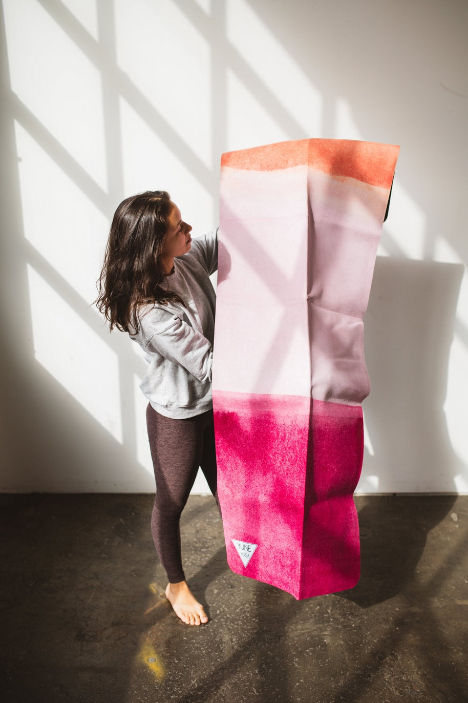 Foldable Suede Yoga Travel Mat