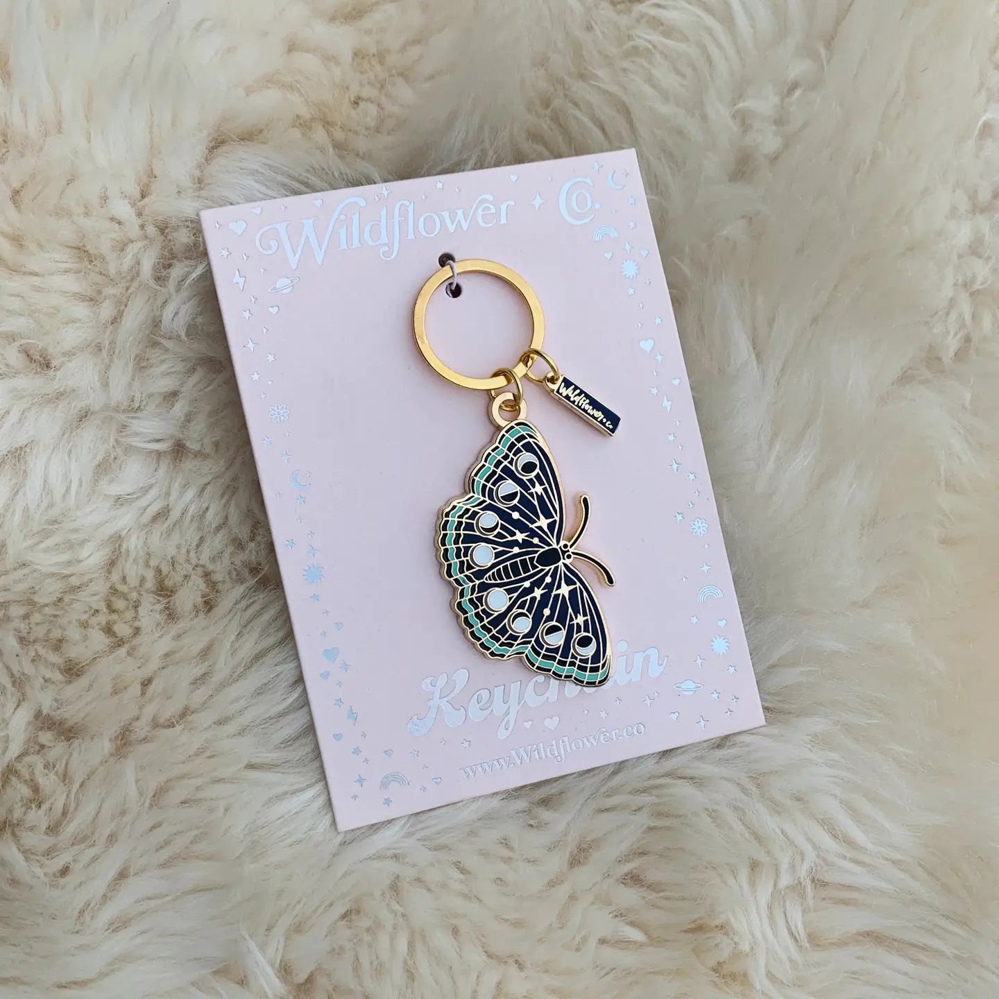 Night Butterfly Keychain