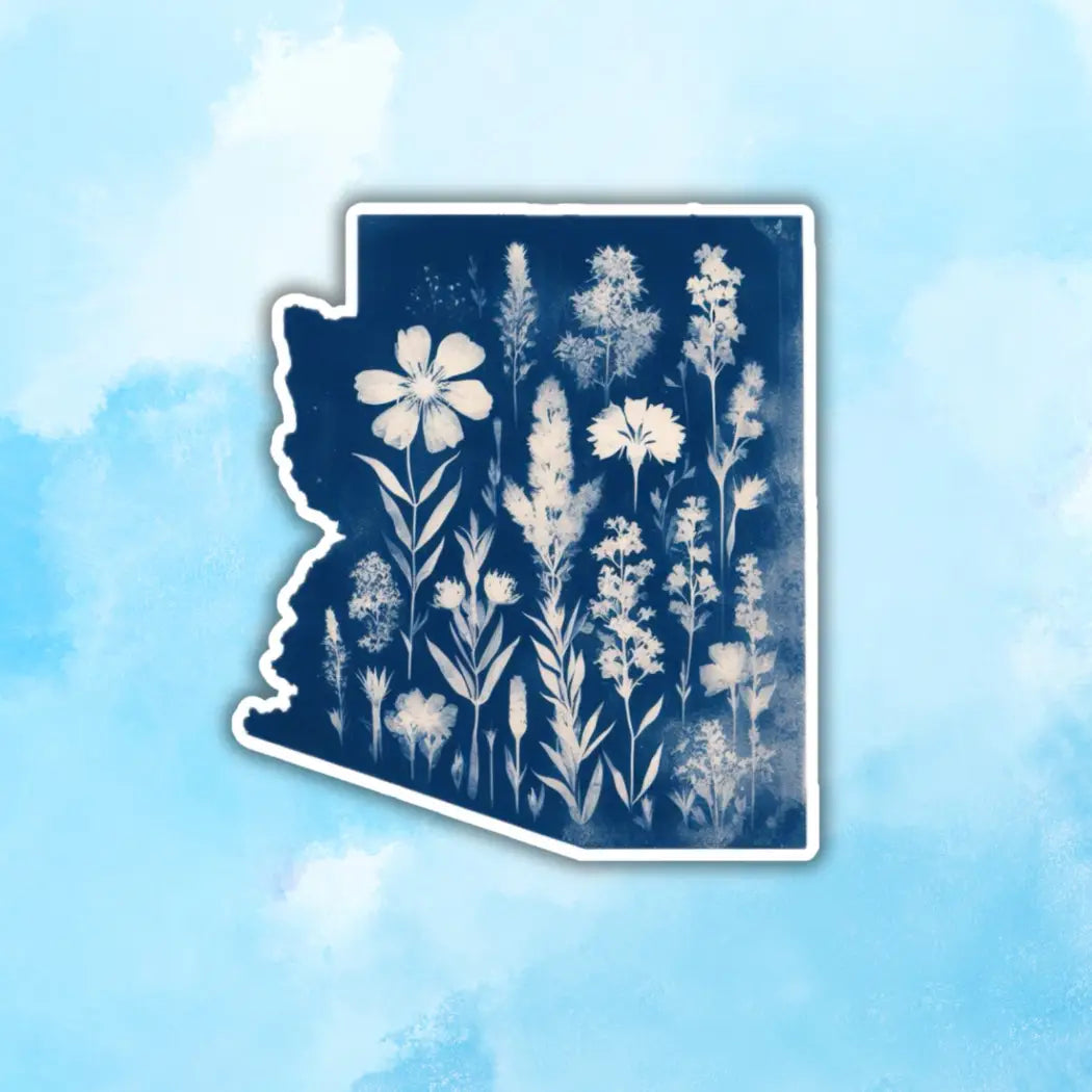 Arizona Cyanotype Sticker