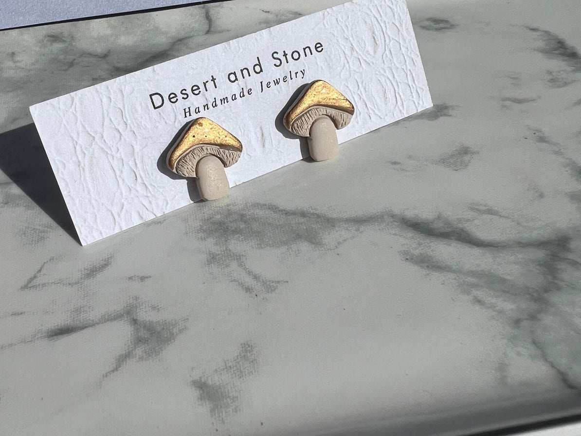 Mushroom Stud Earrings