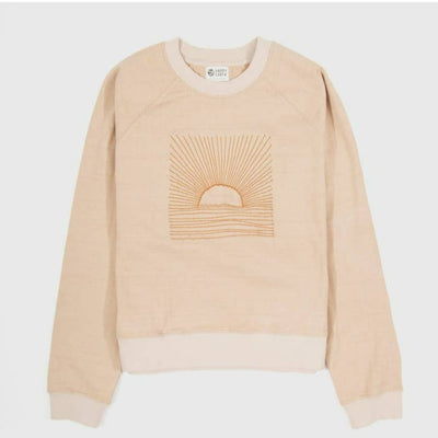 Sunset Herringbone Flex Crew
