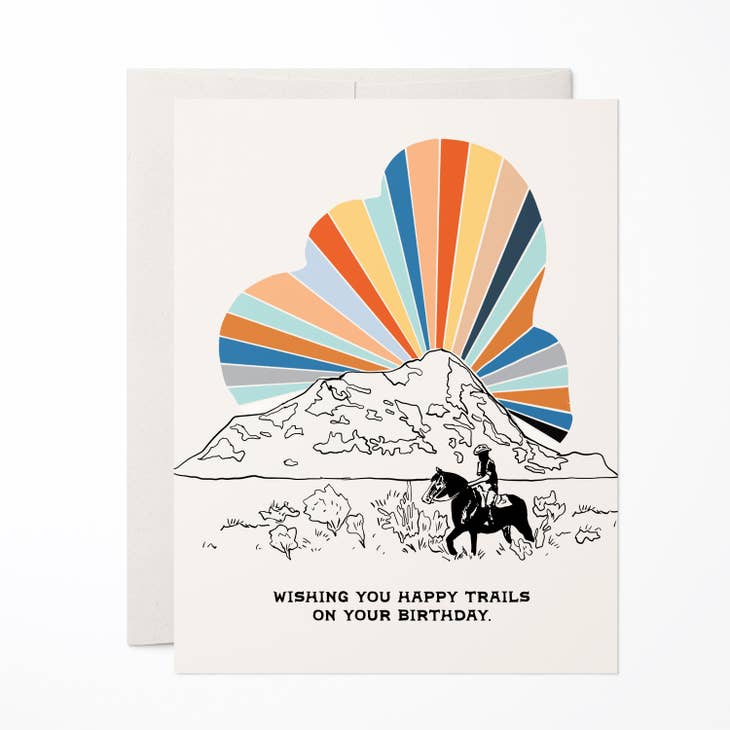 Cosmic Cowboy Birthday Greeting Card