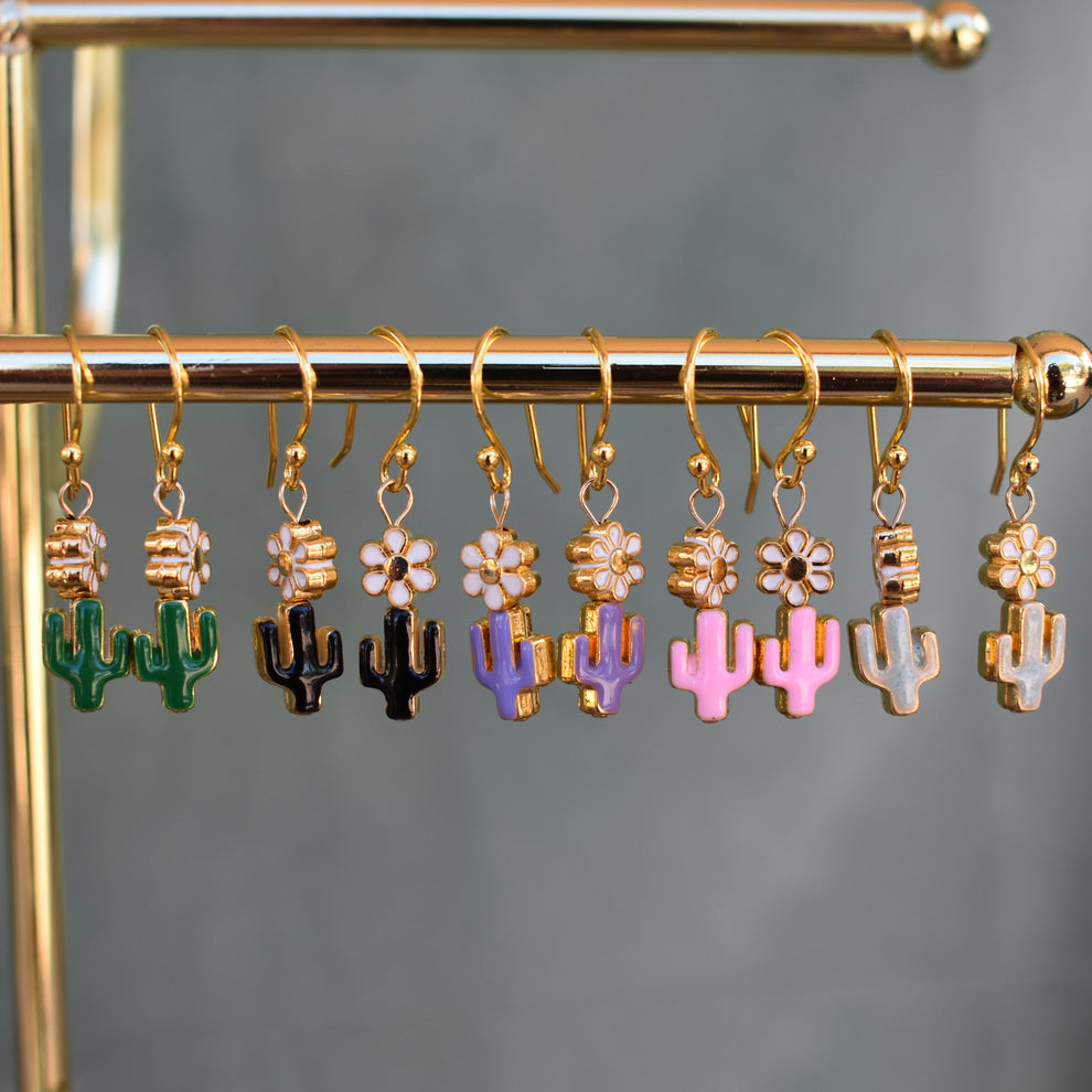 Cactus Flower Earrings