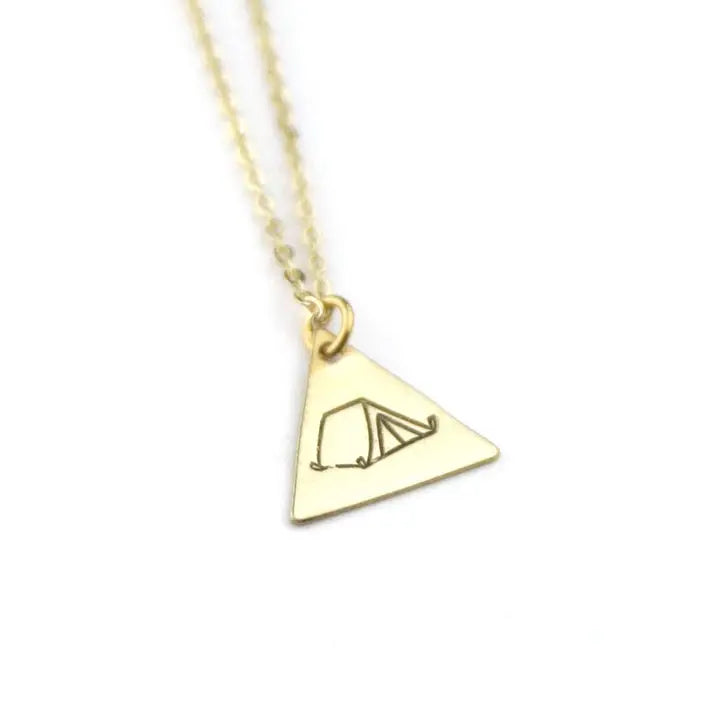 Tiny Tent Necklace