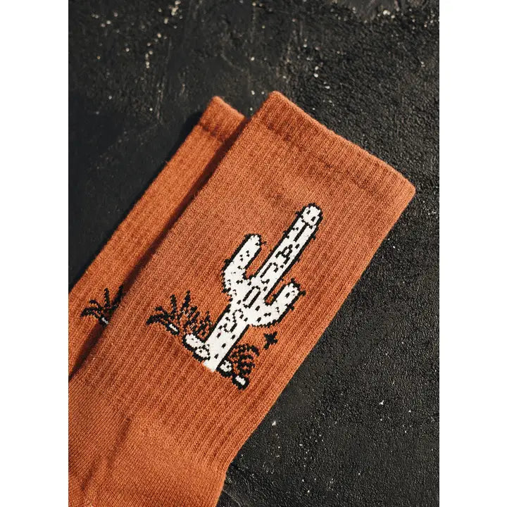 Cactus Taco Crew Socks