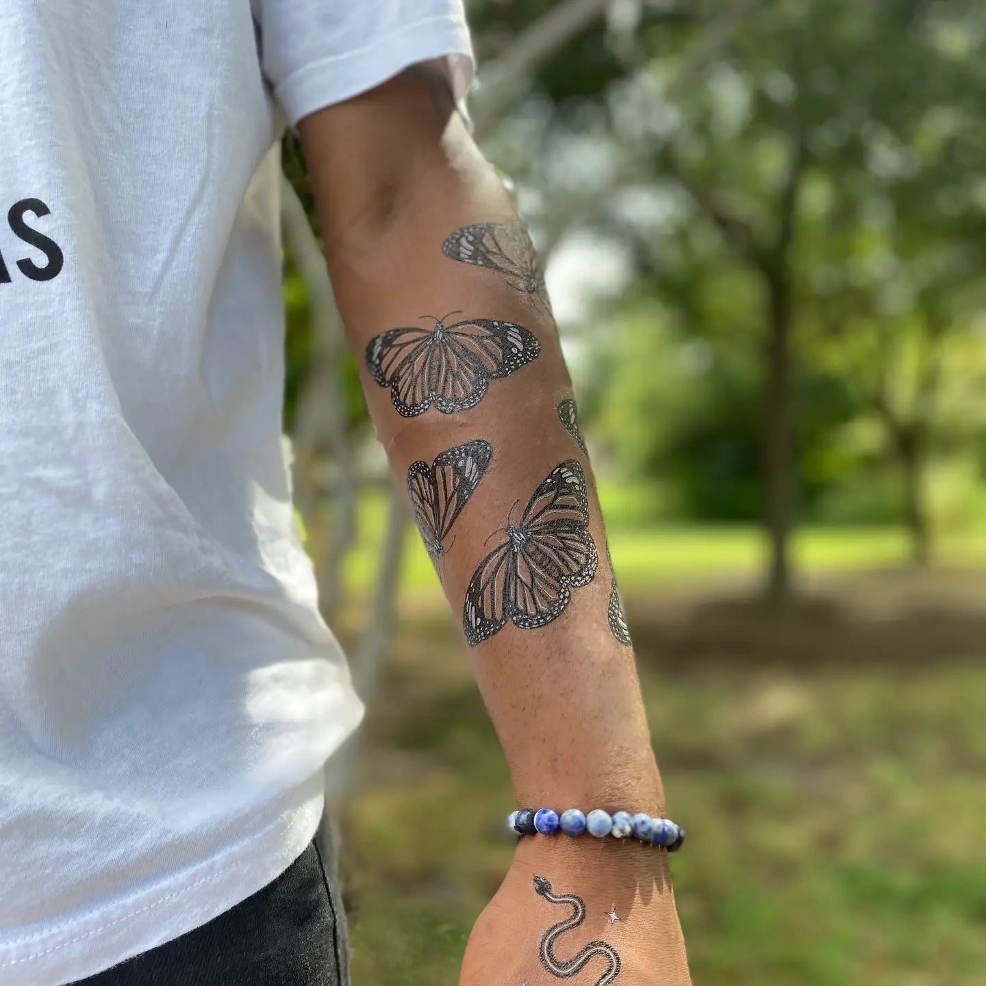 Monarch Butterfly Temporary Tattoo