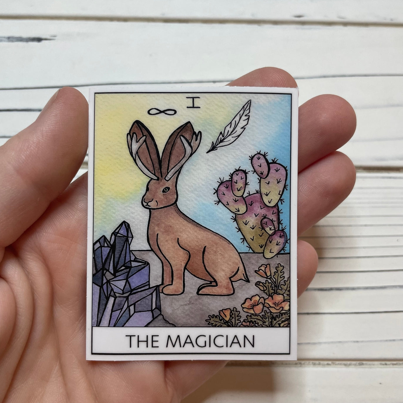 The Magician Desert Tarot Card