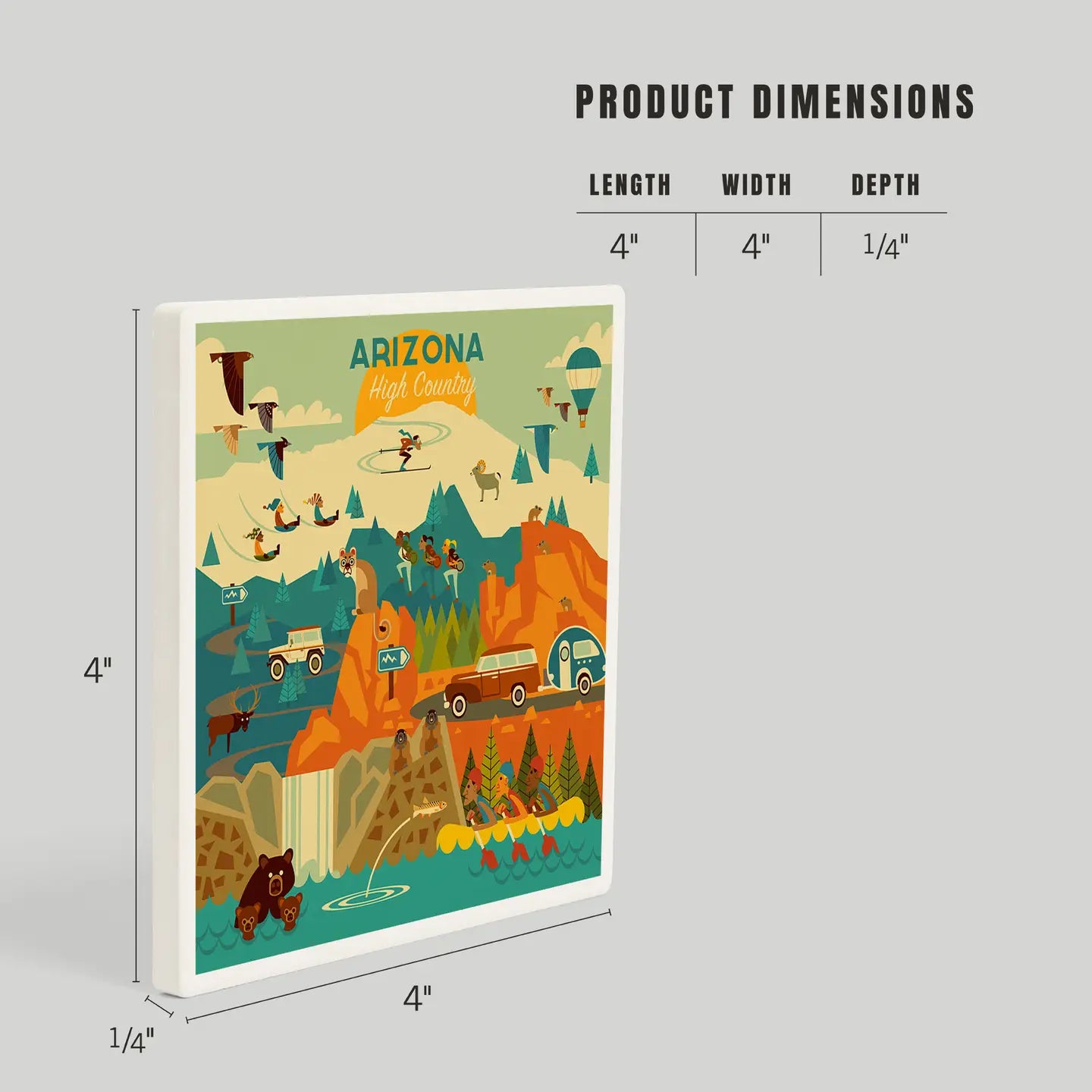 Arizona High Country Ceramic Coaster
