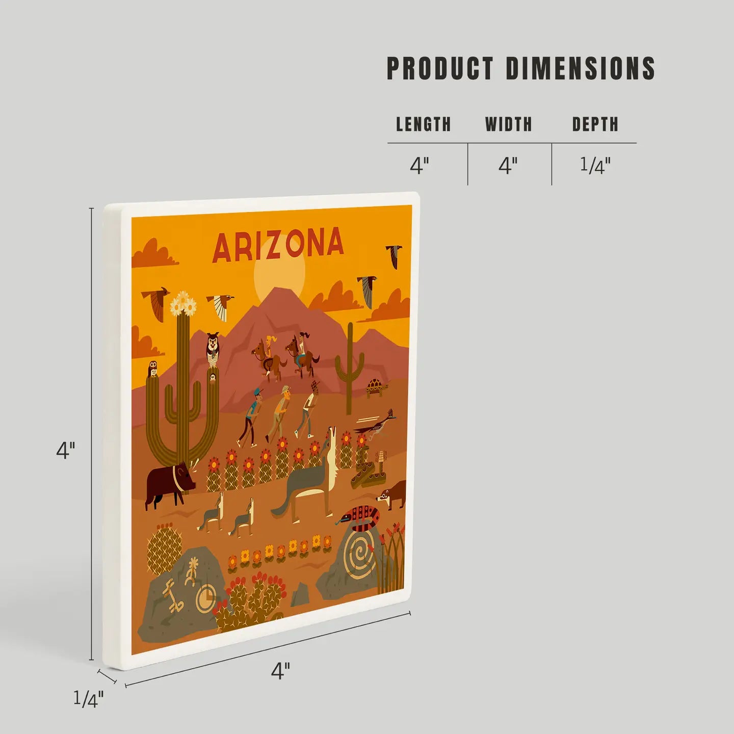 Arizona Scenery Ceramic Coaster