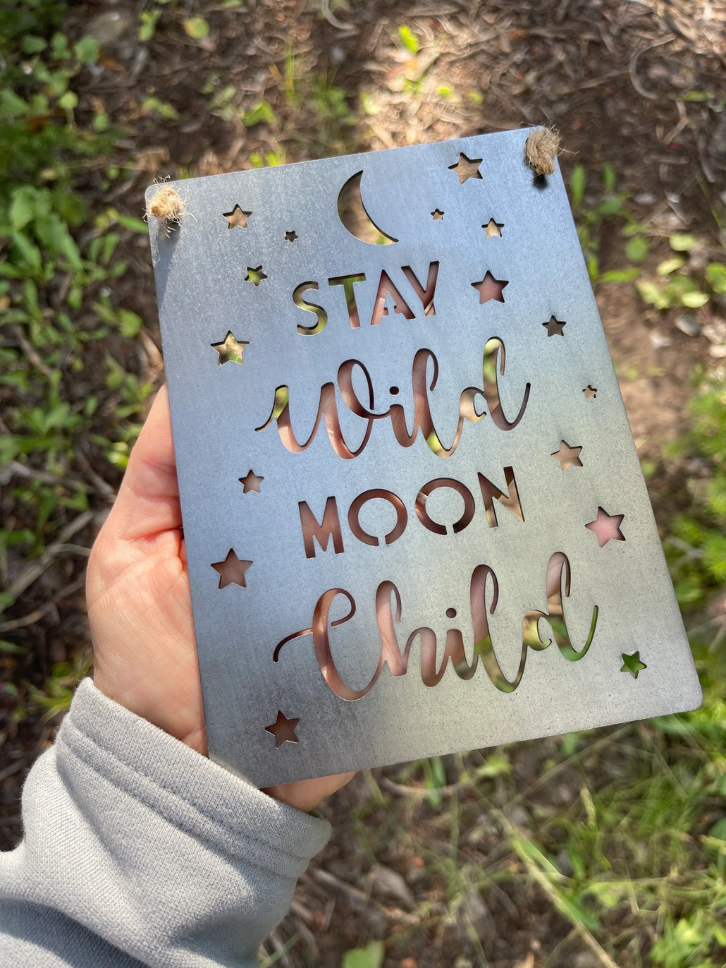 Stay Wild Moon Child Sign - 5 x 7
