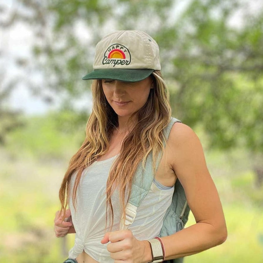Happy Camper Snapback Hat