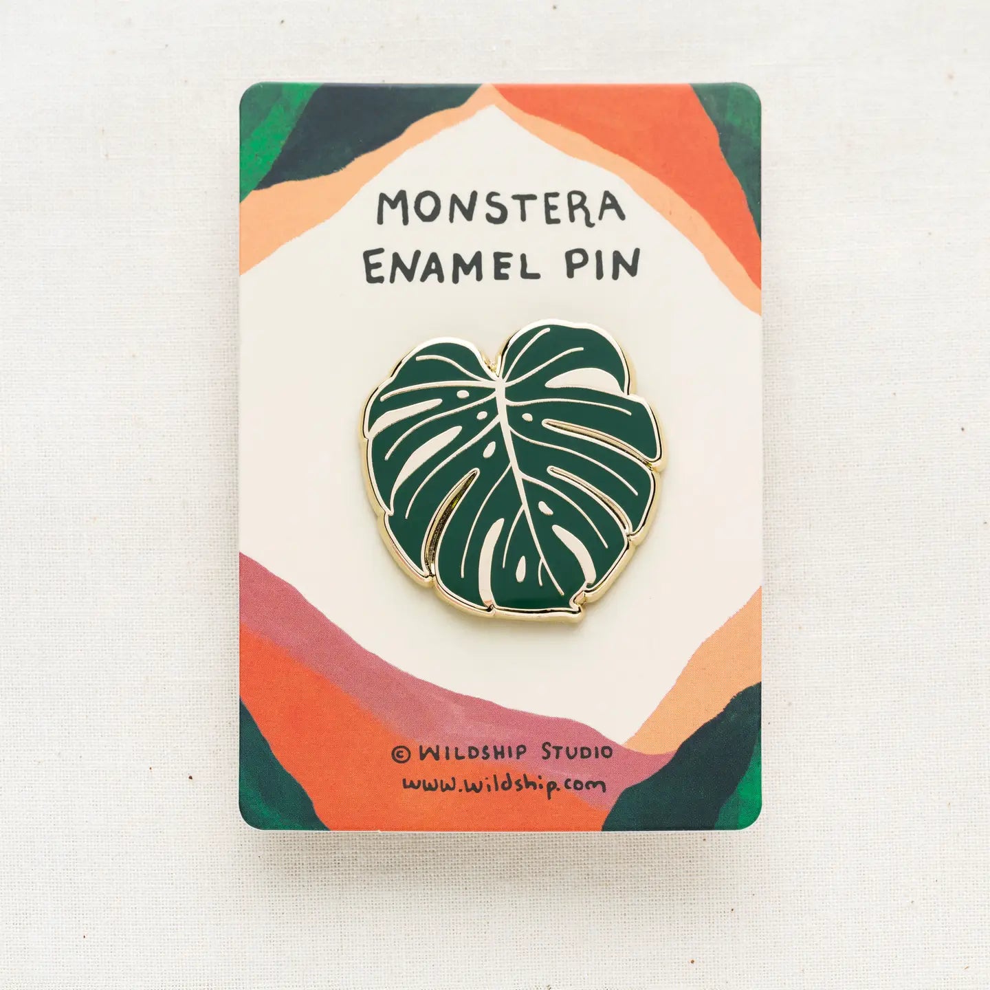 Monstera Enamel Pin