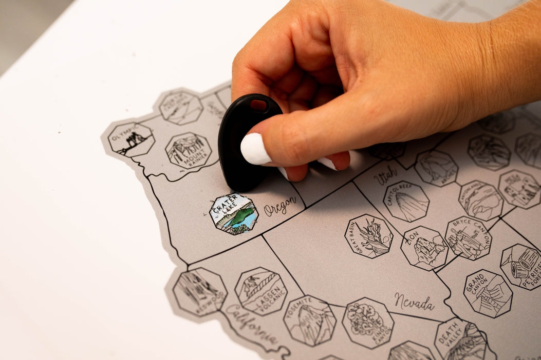 National Park Scratch-Off 10" x 8" Map