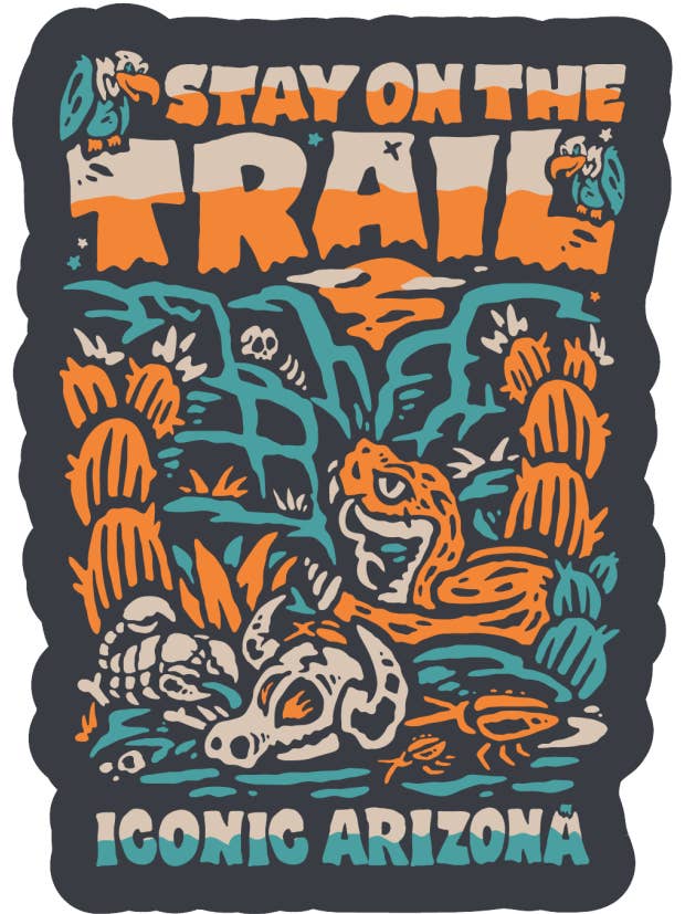 Stay on the Trail Sticker