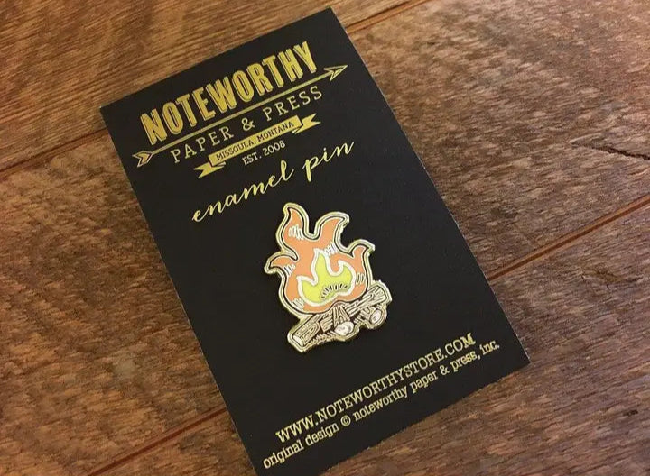 Campfire Enamel Pin