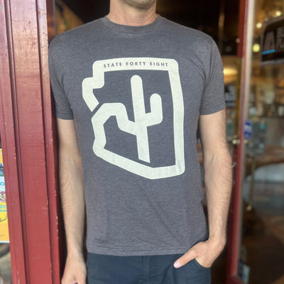 State Forty Eight Tee - Brown & Cream