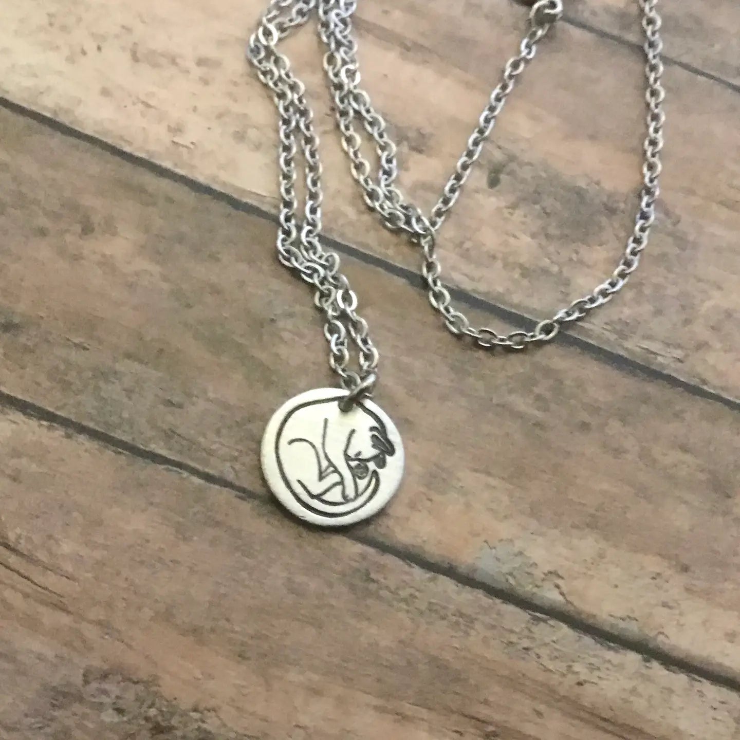 Sleeping Cat Necklace