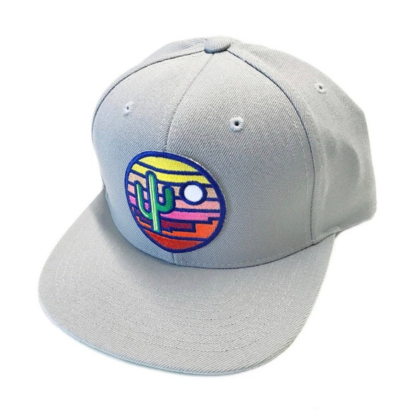 Stained Glass Sunset Kids' Flatbrim