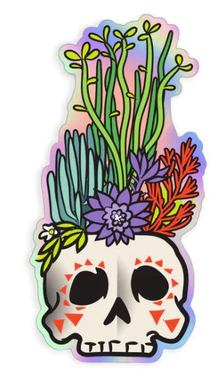 Skull Planter Sticker
