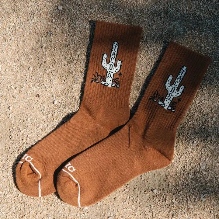 Cactus Taco Crew Socks