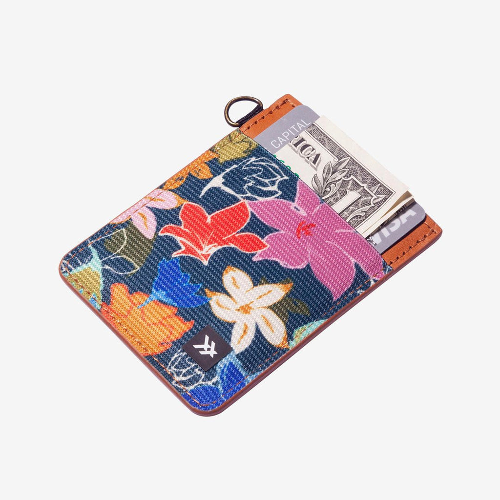 Wildflower Vertical Leather Wallet
