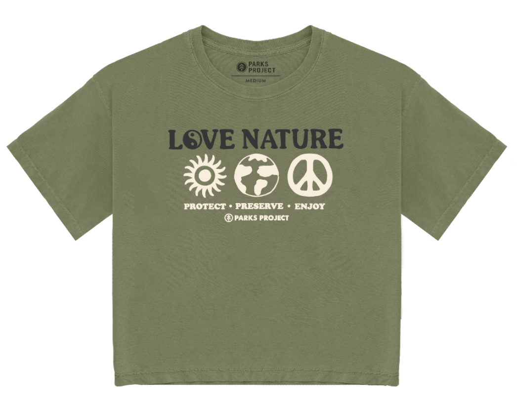 Love Nature Boxy Crop Tee