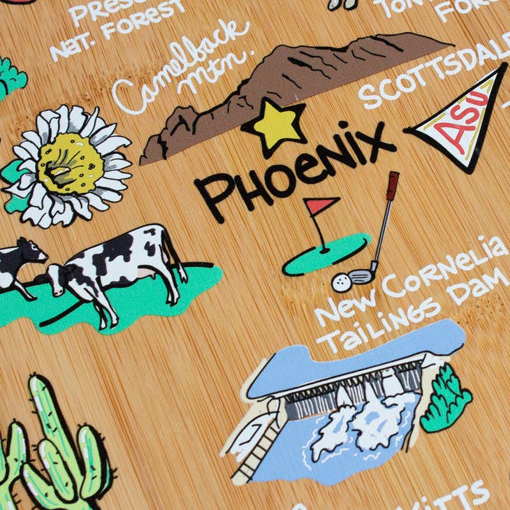 Arizona Colorful Serving Board