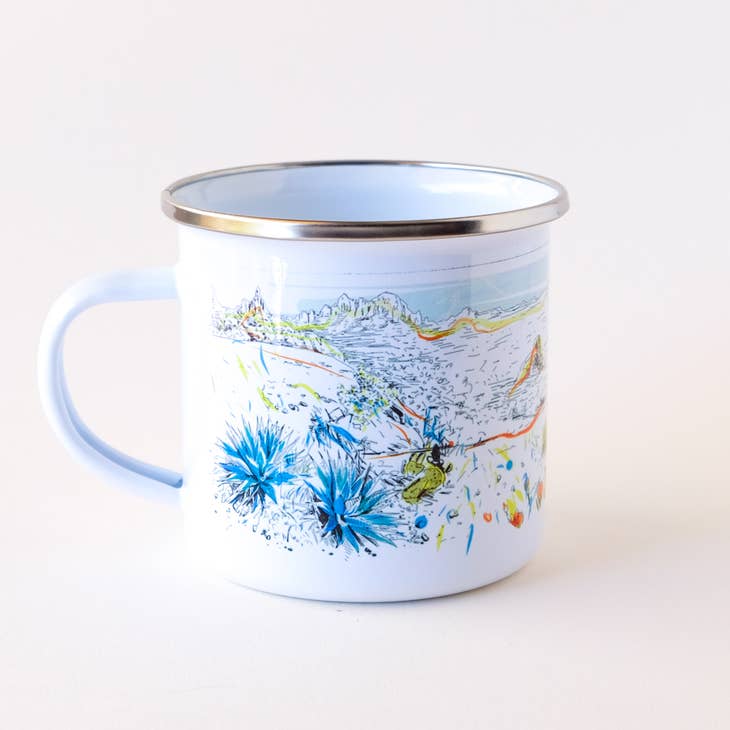 AZ Desert in Bloom Enamel Mug