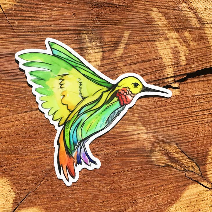 The Nectar Collector Hummingbird Sticker