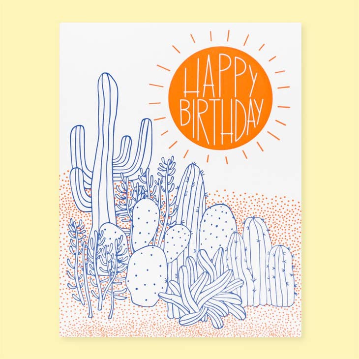 Desert Happy Birthday Card