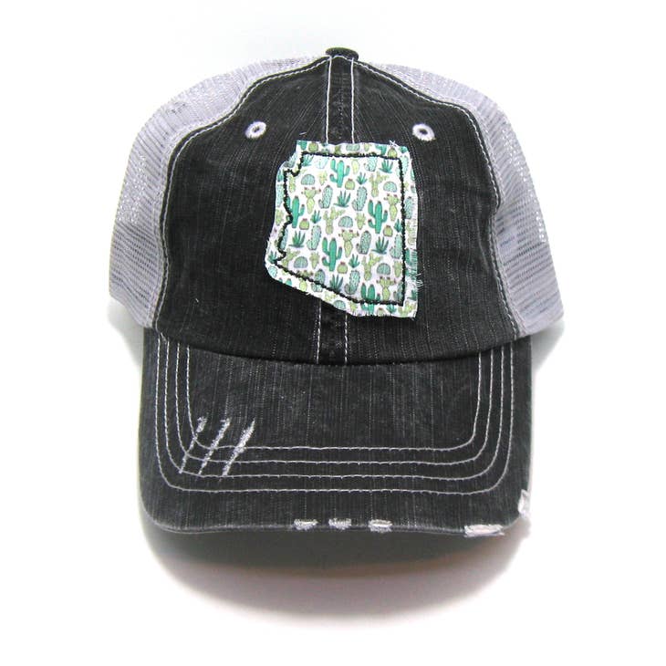 Cactus Patch Distressed Trucker