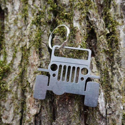 Jeep Recycled Steel Keychain