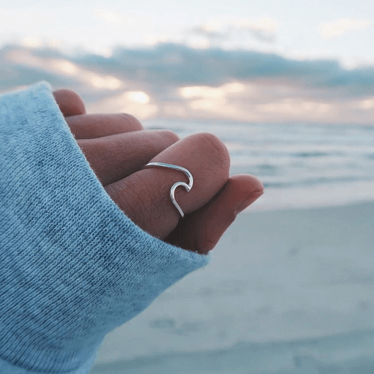 Silver Wave Ring