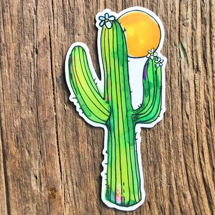 Saguaro Moon Sticker