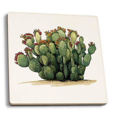 Prickly Pear Cactus Coaster