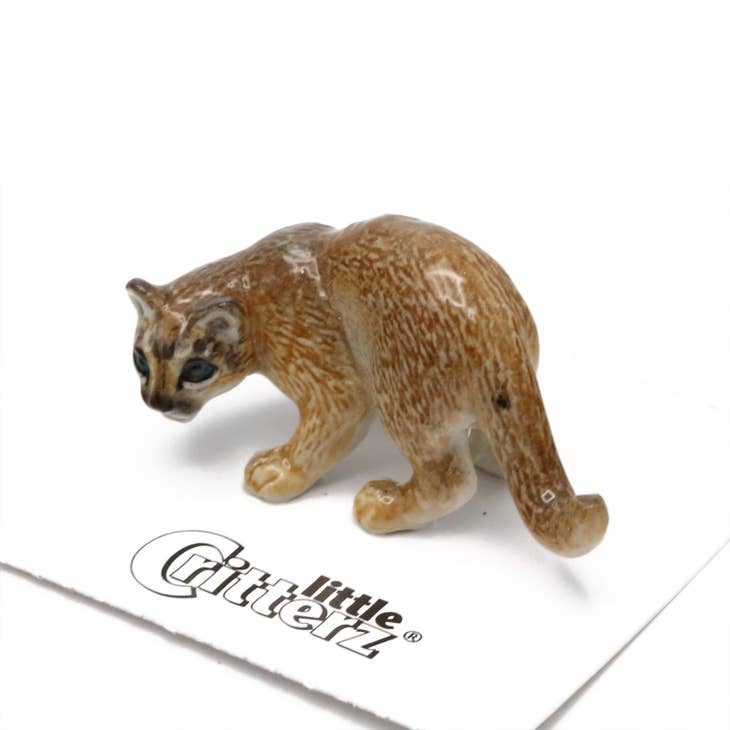 Mountain Lion Porcelain Miniature