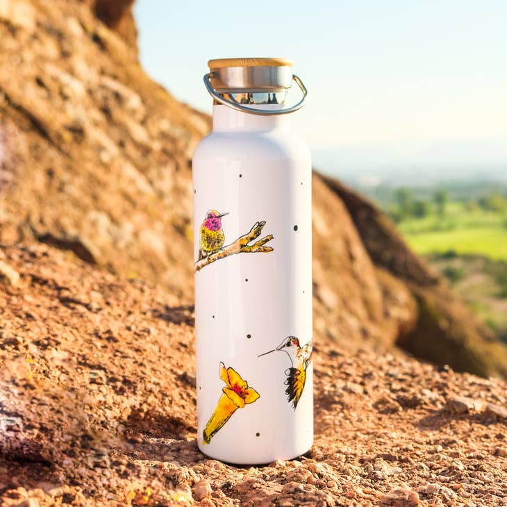 Arizona Hummingbirds Steel Water Bottle
